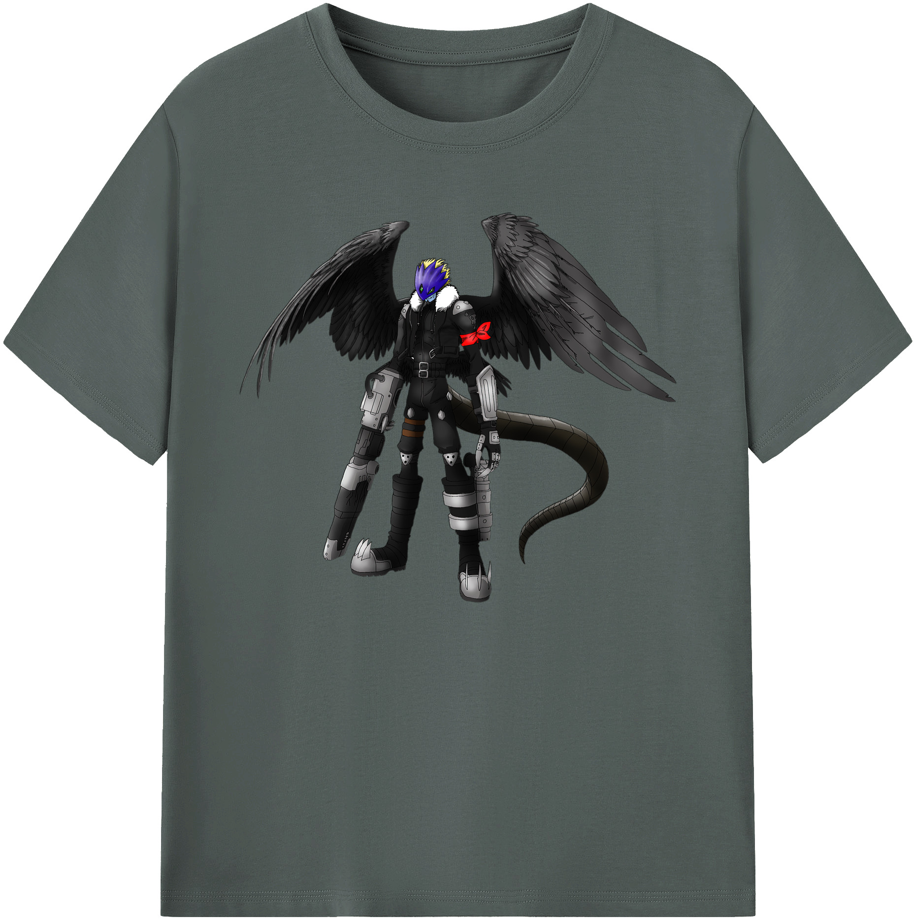 （画像用） Digimon デジタルモンスター/デジモン 綿100％ メンズ半袖Tシャツ｜肌触りやわらか＆通気性